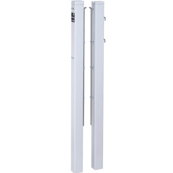 Court Royal Tennis Net Posts 80x80 mm White 40445