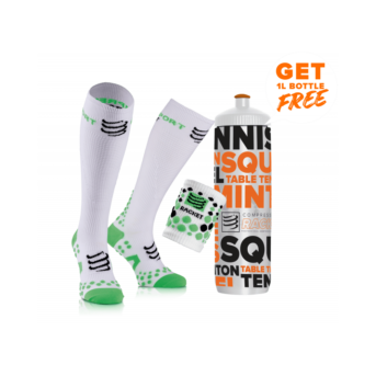 Compressport Performance & Detox Racket Pack White DETOX-RK-PACK-T00