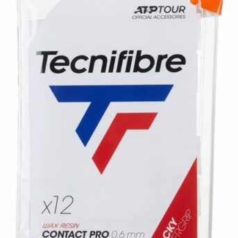 Tecnifibre Pro Contact Overgrips White 12pc 52ATPCON12