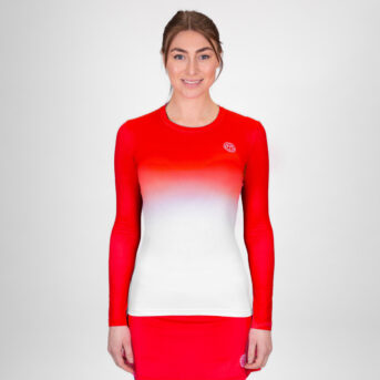 Bidi Badu Women's Crew Gradiant Long Sleeve W1330001-RDWH