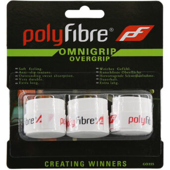 Polyfibre Omnigrip Overgrips GO355-WHITE