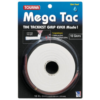 Tourna 10 Megatac Overgrips TG10MTWH