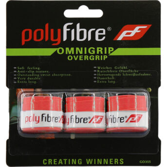 Polyfibre Omnigrip Overgrips GO362-RED
