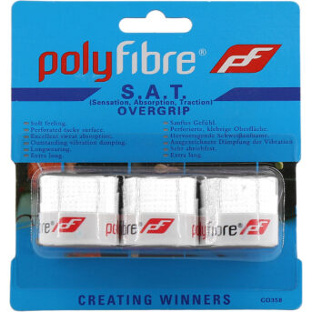 Polyfibre S.A.T Overgrips White  GO460