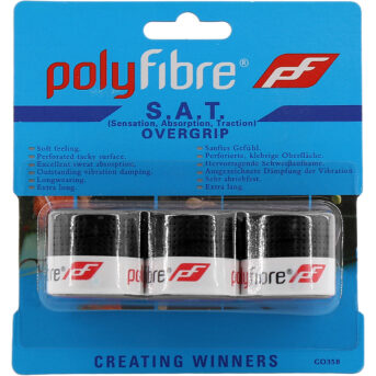 Polyfibre S.A.T Overgrips Black  GO458