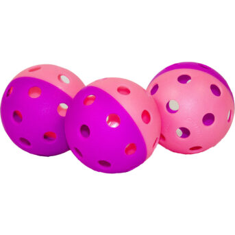 Gamma Of 3 Indoor Two Tone Taining Pickleballs ART1280