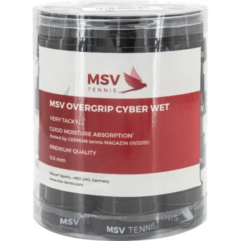 MSV Cyber Wet Overgrips 2072-BK (24 Pack)