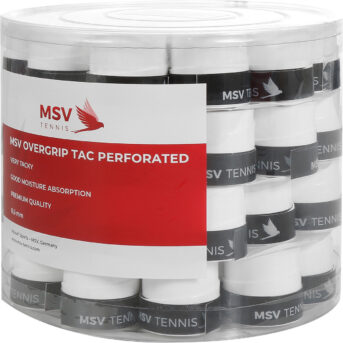 MSV Tac Perforated Overgrips 4644-WH (60 Pack)