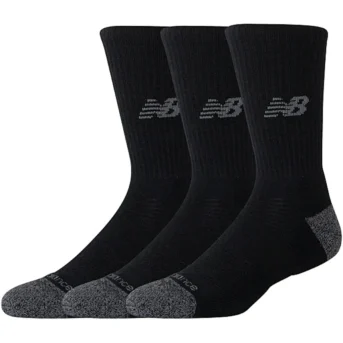 New Balance 3 Pairs Of Active Crew Socks (MID) LAS35203-BK