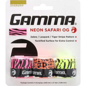 Gamma Neon Safari Overgrips ART826/ANAPO10