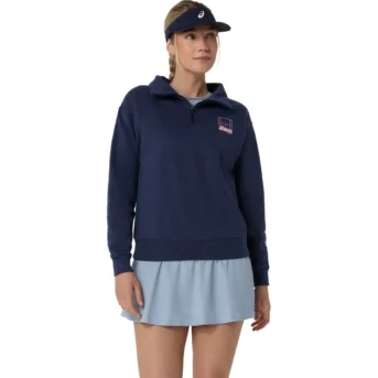Asics Women's Nagino 1/4 Zip Sweatshirt 2042A416-400